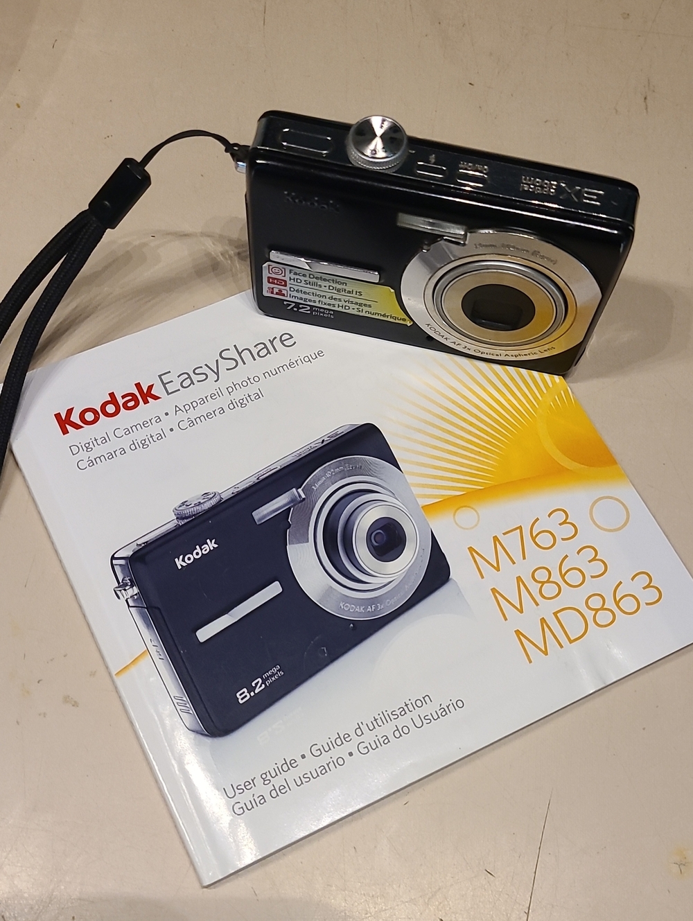 Kodak Compact Digital Camera in Black and Silver Trim